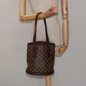 LOUIS VUITTON Damier Ebene Marais Shoulder Bag